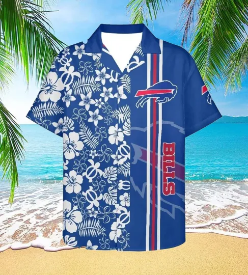 Discover Buffalo Football Billss Team Hawaiian Shirt Short Sleeve Adult
