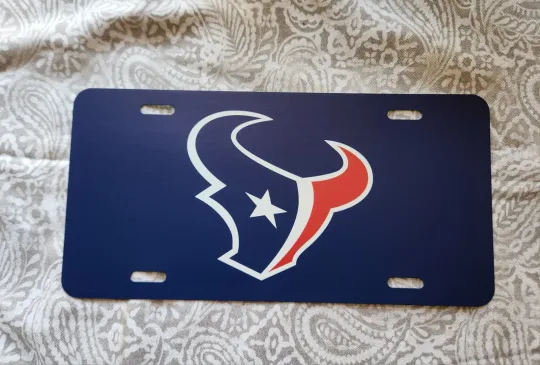 Discover Houston Texans football Football Metal Novelty License Plate Tag 6x12 Inches