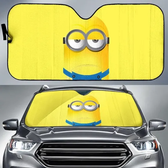Discover Despicable Me Minions Movie Cartoon Car Sunshade, Windshield Cover SunShade