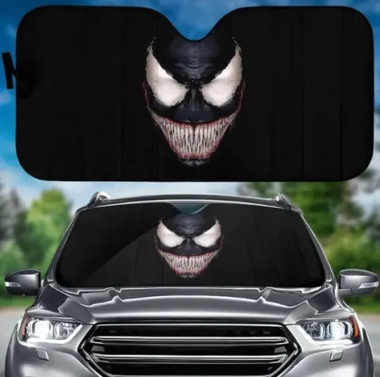 Venom Car Sunshade, Venom Windshield Cover Sunshade