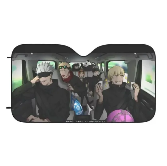 Discover Jujutsu Satoru Anime Car Sunshade, Windshield Cover SunShade