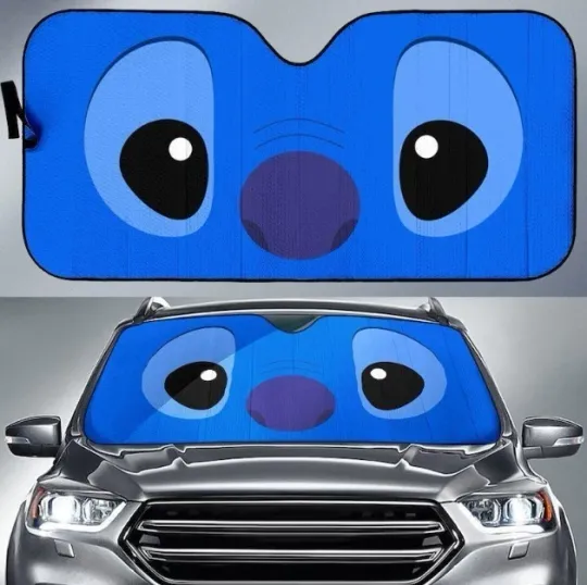 Discover Lilo And Stitch Car Sunshade, Windshield Cover SunShade