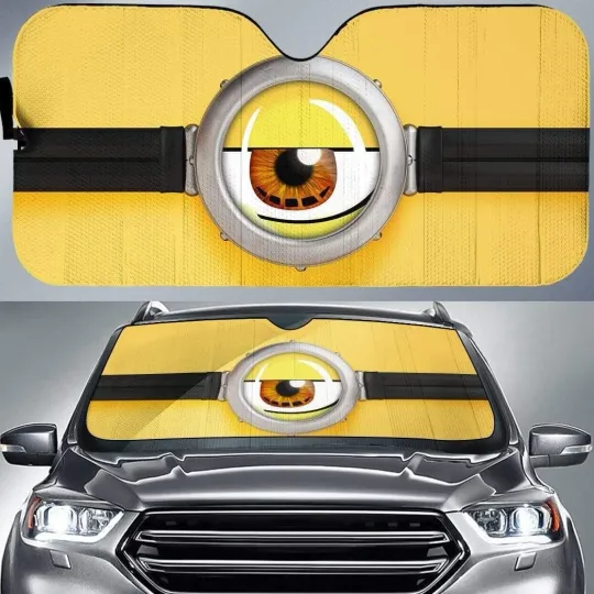 Discover Despicable Me Minions Movie Cartoon Car Sunshade, Windshield Cover SunShade