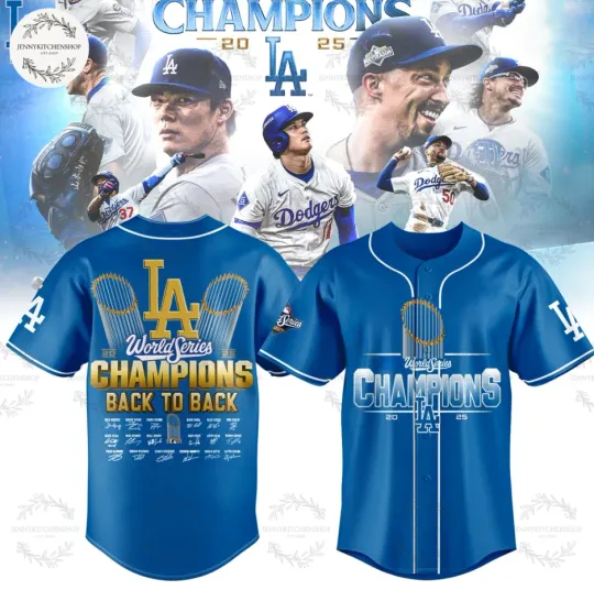 Discover Los Angeles Dodgersss 2025 World Series Champs Jersey