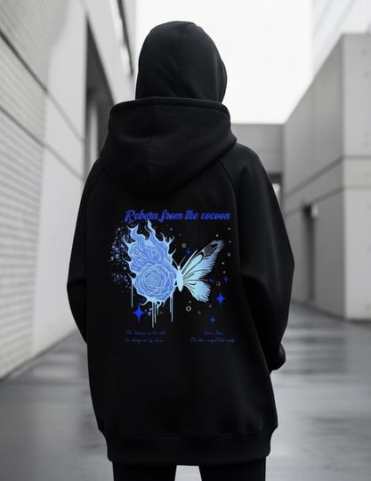 Star Graphic Full Face Zip Hoodie, Y2K Gothic Streetwear, Cyberpunk Mask Sweatshirt, Alt Emo Clothing, Grunge Zip Up Jacket