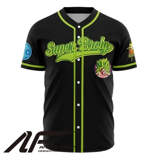 Super Broly Baseball Jersey | Dragon Ball Anime Jersey