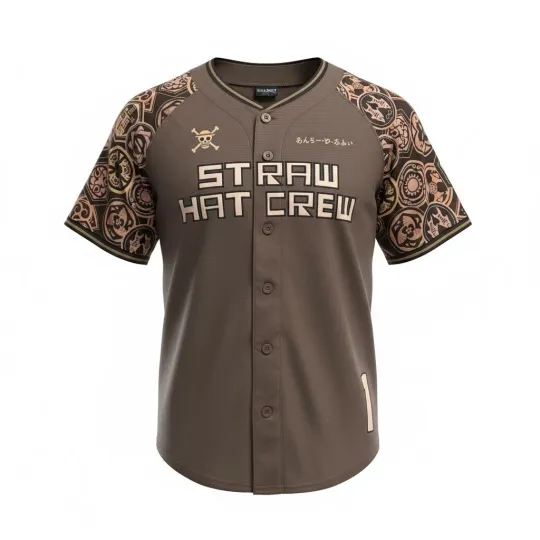 One Piece Straw Hat Crew Luffy Baseball Jersey