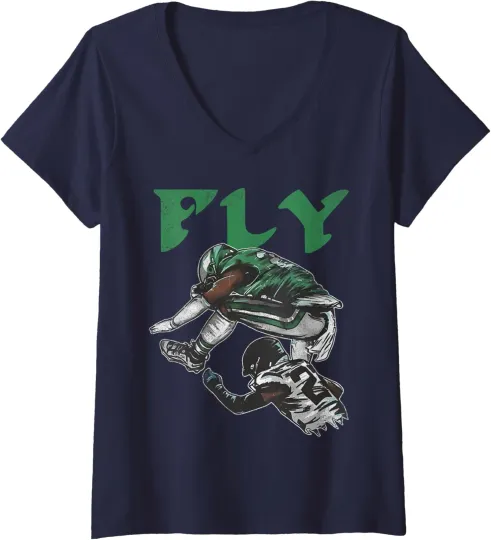 Discover Sports Fly The Reverse Hurdle Funny Sport Cool Design Ladies' V-Neck Tshirt