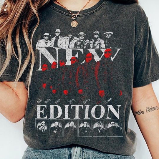 Vintage New Edition Way Tour Comfort Colors Shirt, NE Tee, R&B Hip Hop Vintage Tee, Tour Date 2026 Shirt