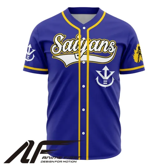 Saiyans Baseball Jersey | Dragon Ball Anime Jersey