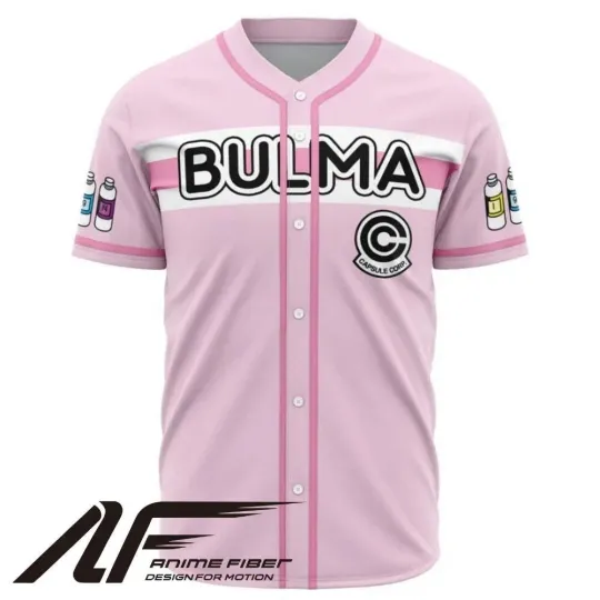 Bulma Anime Baseball Jersey | Dragon Ball Anime Jersey