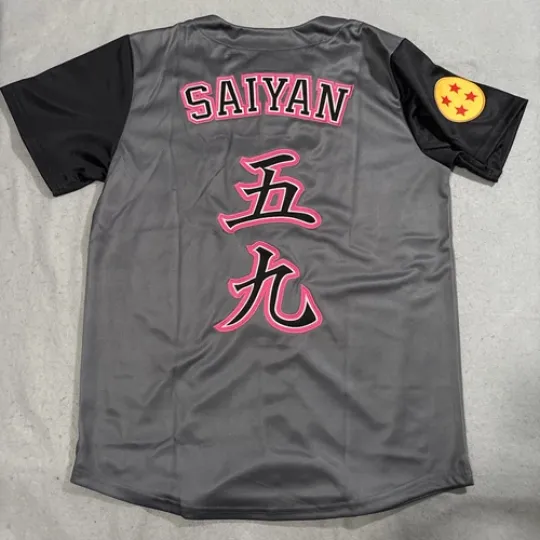 Dragon Ball Z Saiyan Baseball Jersey  Nandesuka Anime