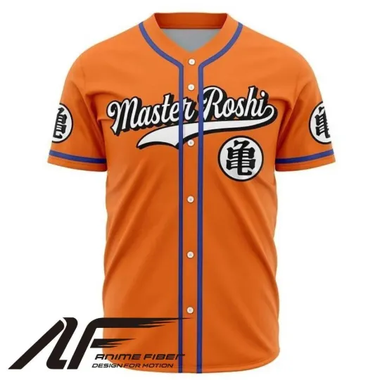 Master Roshi Baseball Jersey | Dragon Ball Anime Jersey