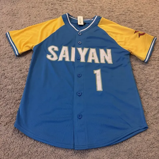 Men’s Dragon Ball Z DBZ Saiyan Vegeta Baseball Jersey