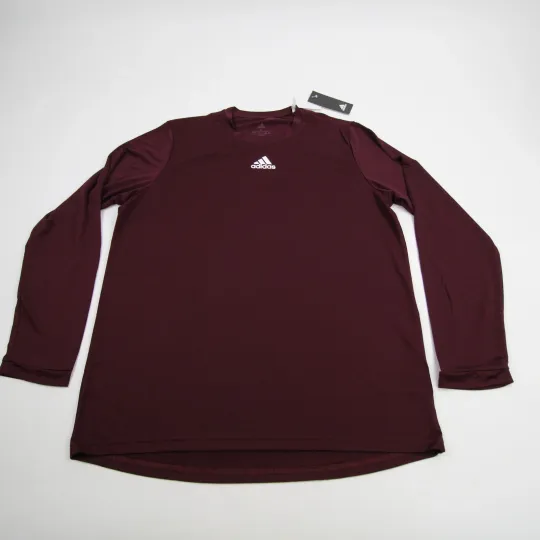 Discover adidas Long Sleeve Shirt Men's Maroon New with Tags