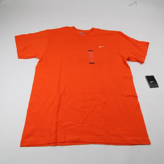 Discover Nike Short Sleeve Shirt Men's Orange New with Tags