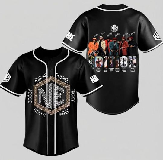 Personalized The New Edition Way Tour 2026 Baseball Jersey, New Edition Jersey, NE Concert Merch Shirt, NE4LIFE Tour Gifts