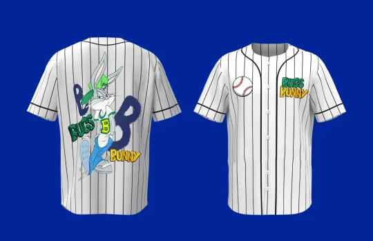 Bugs Bunny Hip Hop Bugs Funny 3D Baseball Jersey Shirt