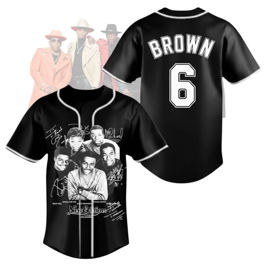 Custom The New Edition Way Tour 2026 Baseball Jersey, New Edition Shirt, Retro R&B Concert Tee, NE Concert Merch, NE4LIFE Tour, Music Fan