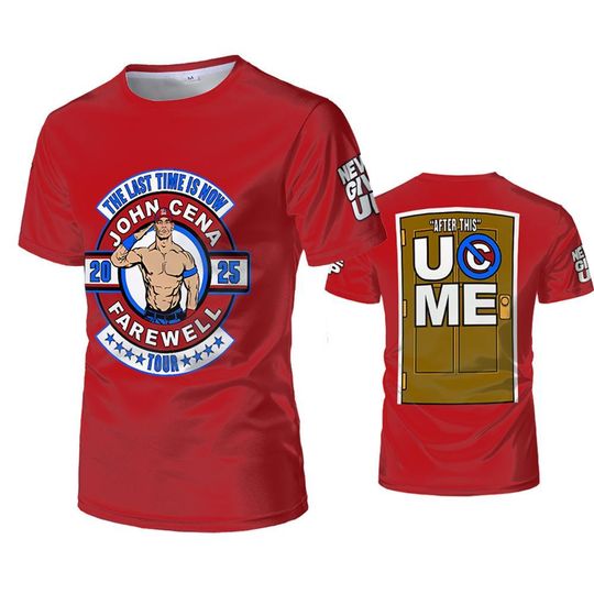 Discover Men's Jo Cen Wrestling T-shirt 2025 Farewell Tour 3D Print Short-Sleeve Shirt Summer Outdoor Sports Breathable Crew Neck Top