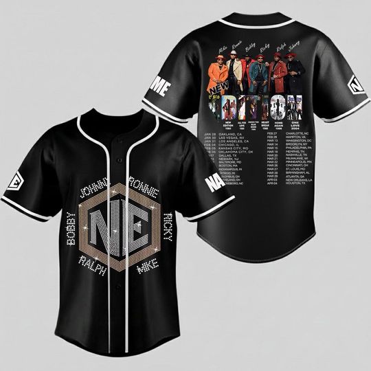 Personalized The New Edition Way Tour 2026 Shirt, New Edition Baseball Shirt, New Edition NE Jersey
