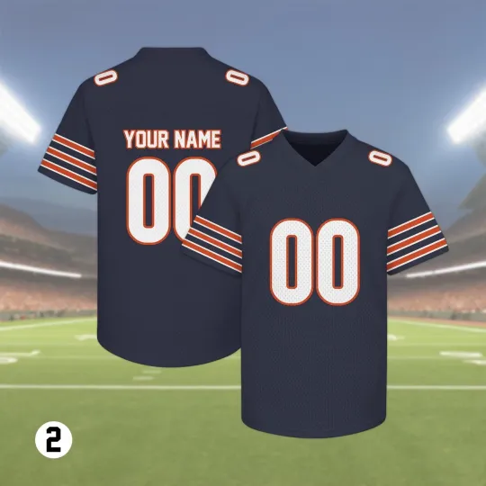 Discover Personalized Football Jersey , Custom V-neck Mesh Polyester, Front & Back Jersey