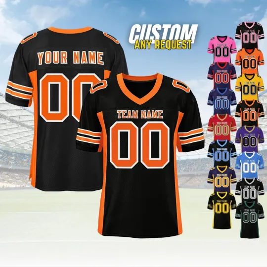 Discover Custom Front Back Football Soccer V-neck Mesh Jersey For Men Polyester