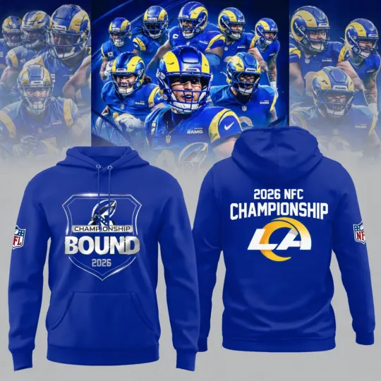 Discover HOT NEW TEM! Los Angeles Rams 2026 Championship BOUND Hoodie