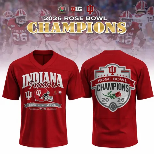 Discover Indiana Hoosiers Rose Bowl Champions 2026 Football Jersey