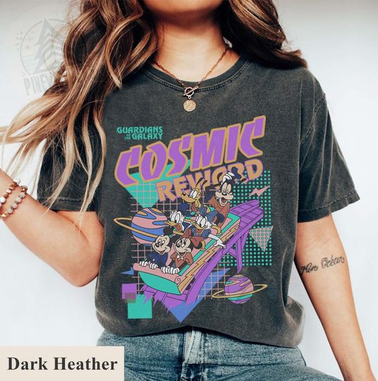 Retro 90S Mickey And Friends Of The Galaxy Shirt, Disney Cosmic Rewind T-shirt