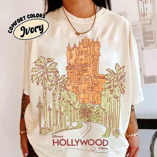 Retro Disney The Twilight Zone Tower of Terror T-Shirt, Disney Hollywood Studios Tee