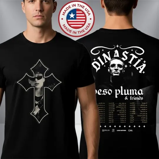 Discover Peso Pluma Dinastia Tour 2026 North America Schedule Tour Dates T-Shirt