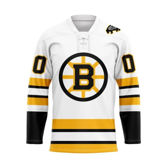 Personalized Boston Bruins New 2025/2026 Away Lace Hockey Shirt Men's Fan Gear