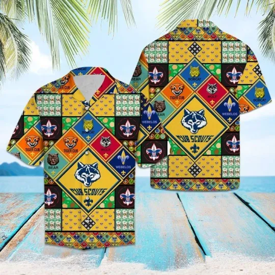 Discover Scout Team Hawaiian Shirt For Men Summer Button Up