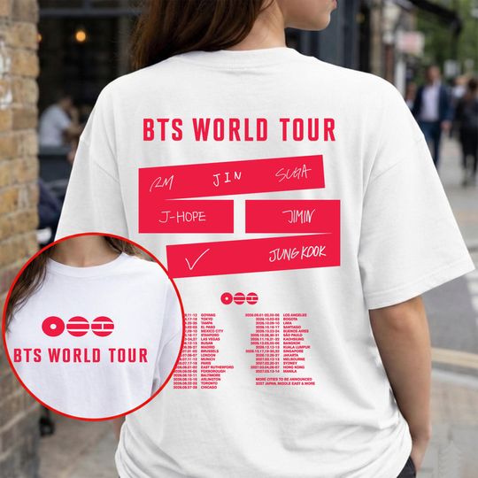 Discover B.T.S World Tour 2026 T-Shirt, Concert 2026 Shirt, Bangtan Comeback 2026 Shirt, Army Concert Gift, B.T.S Merch, Army Fan Shirt