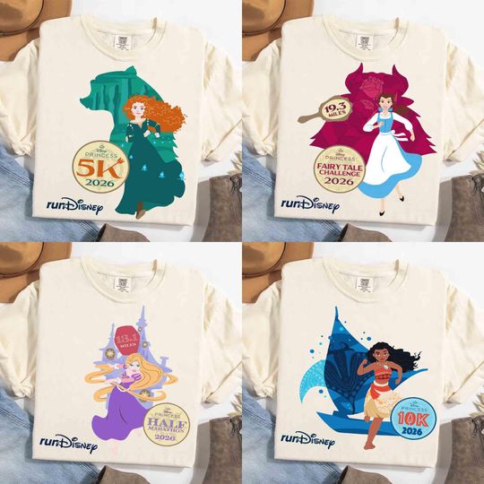 Discover Disney Princess Yoga Half Marathon Weekend 2026 Tanktop, Disney Epcot Moana Belle Shirt, Runner 5K 10K Half Marathon Tee, Rapunzel Challenge