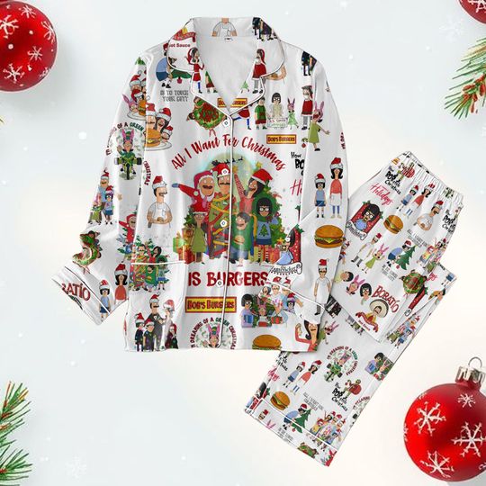 The Simpsons Pajamas Set, Family Christmas Sleepwear, Homer Simpson Cartoon Pajamas, Funny Movie Christmas Pajamas