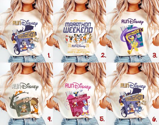 Discover Run Disney Marathon Weekend 2026 Shirt  5K 10K Half Marathon Running Tee, Disney Race Inspired Matching Shirt for Runners
