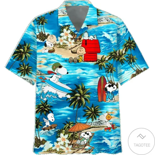 Discover Snoopy And Charlie Brown The Peanuts Movie Aloha Hawaiian Shir
