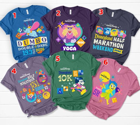 Discover runDisney Disneyland Half Marathon Weekend 2026 Shirt, Every Mile Is Magic Run Disney, Mickey Fantasia Stitch Runner 5K 10K Half Marathon