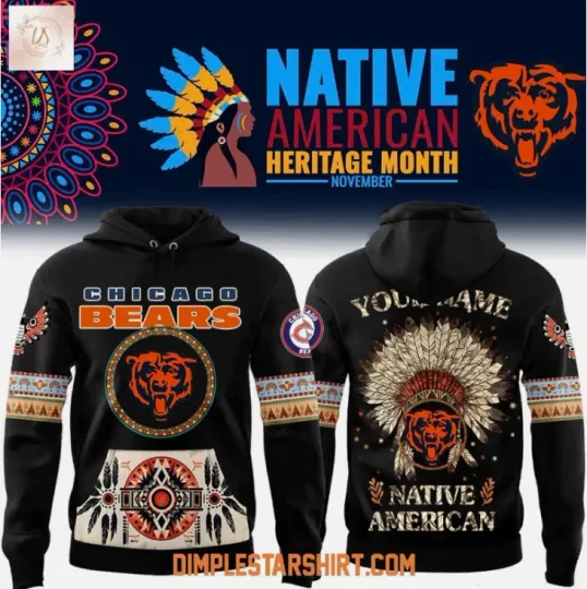 Discover Bear Native American Heritage Month 2025 3D Hoodie Gift For Valentine