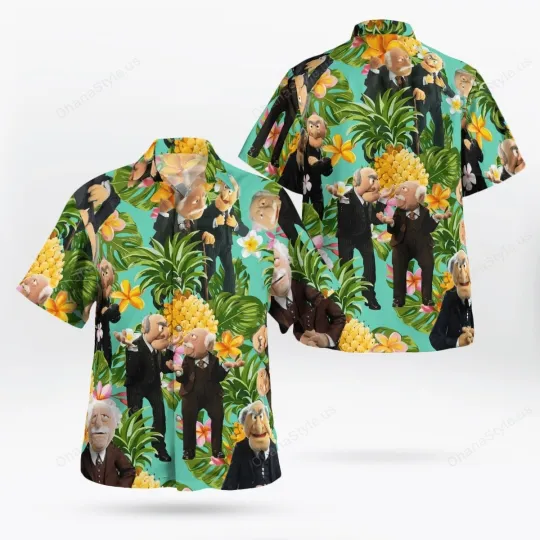 Statler And Waldorf Tropical Hawaiian Shirt For Men