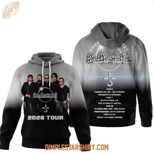 Discover Blue Oyster Cult 2026 Tour Hoodie 3D Gift For Valentine