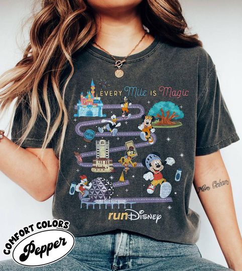 Discover Disney Marathon Weekend 2026 Shirt, Marathon Runner Disney Sweatshirt, Every Mile Is Magic Tee, Mickey & Friends Racing Tee, Run Disney 2026