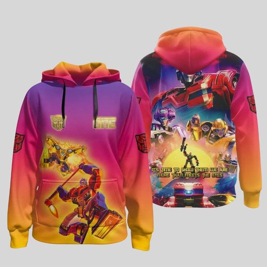 Transformers Kids Hoodie, Autobot Movie Character, Optimus Prime Family