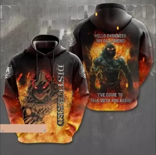 Discover 3d hoodie Disturbed Band The Sound Of Silence Hoodie 3d Gift For Valentine