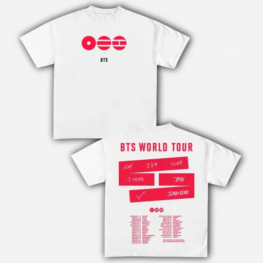 BTS 2026 World Tour Double Sided T-Shirt