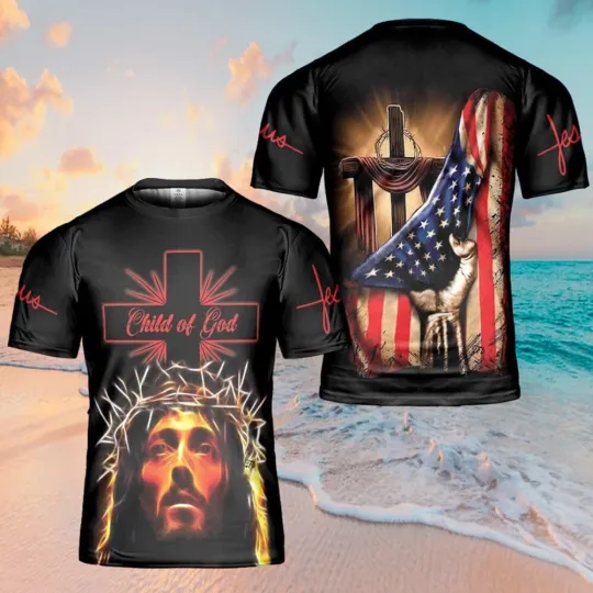 Jesus Child Of God Jesus 3D Shirts, Christian AOP T-Shirt