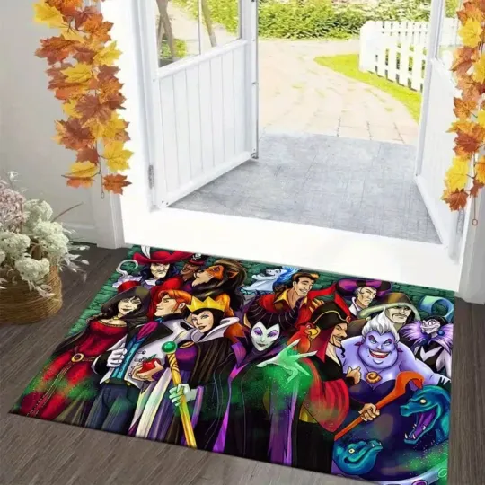 Discover Disney Villains Group Rug - Cartoon Decor for Home & Living