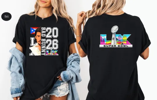 Discover Super Bowl 2026 Benito Vintage Two Sided Shirt, Retro Football Halftime Design